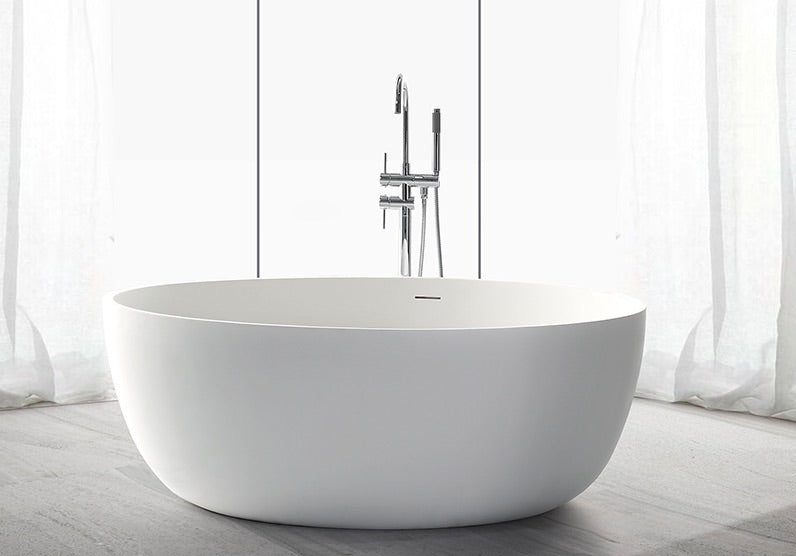 Luna stone resin bathtub