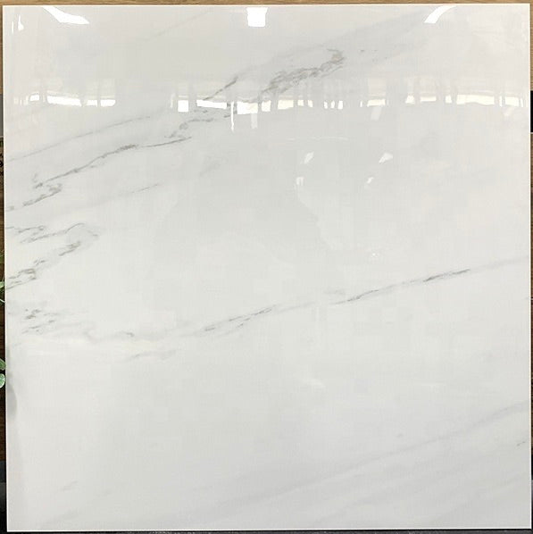 White Gloss Marble Effect Tile