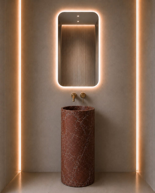 Rosso Levanto Marlbe Pedestal